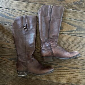 Crown Vintage Dark Brown Heeled Boots